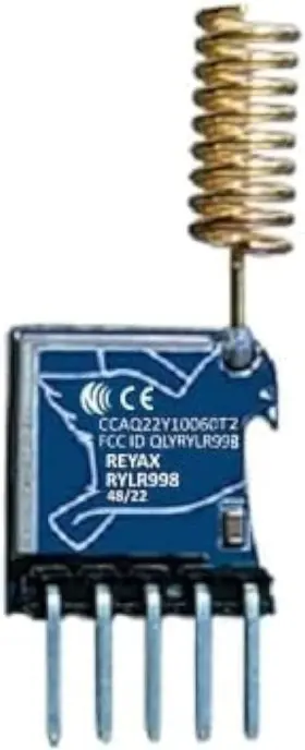Rylr998 Reyax Uart Interface 868/915 Mhz Lora Module With Antenna Fcc Ce Ncc Blue Rylr998 Reyax Uart Interface 868/915 Mhz Lora Module With Antenna Fcc Ce Ncc Blue