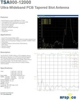 Rfspace 705353344572 Ultra Wide Band Uwb Antenna 900 Mhz -12 Ghz For Tx/rx Sdr Radar Gpr #2 Rfspace 705353344572 Ultra Wide Band Uwb Antenna 900 Mhz -12 Ghz For Tx/rx Sdr Radar Gpr #2