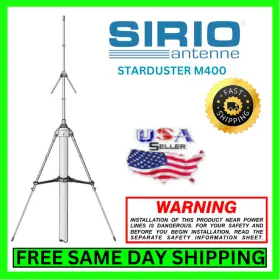2103201.00 Sirio Starduster M400 Base Station 10 Meter / Cb Radio Antenna Aluminum 1000w