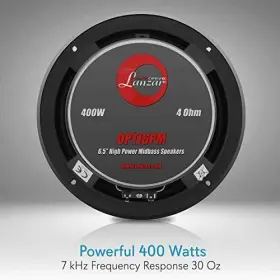 Opti6pm Sound Around Lanzar Upgraded Opti Pro 6.5 Inch High Power Coaxial Speaker - Powerful 400 Watt #3