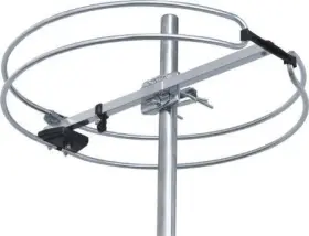 56589 Stellar Labs Outdoor Fm Antenna Omnidrirectional Silver Black