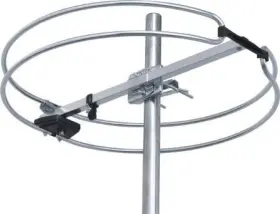 Stellar Labs 640522696932 Outdoor Fm Antenna Omnidirectional Silver Black