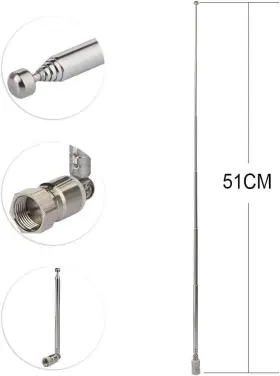Gp-an-tv-02 Superbat Fm Telescopic Antenna Kit 75 Unbal F Type #3