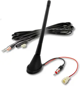 Ai-52 The Wires Zone Universal Roof Mount Am/fm Bands Radio Stereo Amplified Car Truck Suv Black