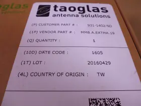 Mmb.a.extma.19 Toaglas Taoglas 931-1402-nd Antenna Roof Top Bracket For Hercules Series #2