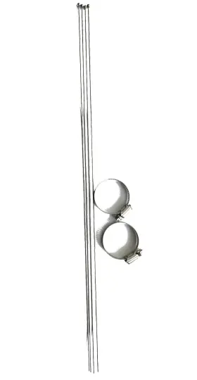 1465-1470-radials Tram Replacement Radials With Mounting Clamps For Base Ground Plane Kit 1465 Or 1470