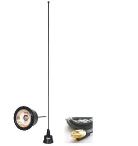 Pl259 Tram 8015b Black Mobile Radio Antenna Vhf Uhf Tunable Hole Trunk Magnet Mount