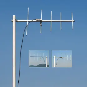 Twayrdio-yg05 Uayesok Twayrdio High Gain Yagi Antenna Uhf 70cm 9dbi Outdoor 400-470mhz 5 Elements #2