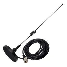 Ua-mr77v Uayesok Magnetic Mount Mobile Antenna Vhf/uhf And Gmrs 19 Inches Black