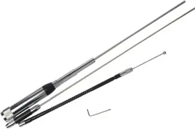 Om-hh1023 Wishring Hh-9000 10/6/2m/70cm High Gain Quad-band Mobile Radio Antenna Silver Black