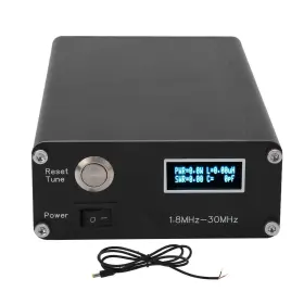 Atu-100 Wooklea Ext Automatic Antenna Tuner 1.8-55mhz For Ham Radio Compact Black