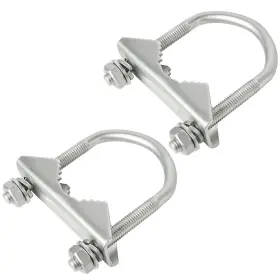 Xrds -rf 651358072210 Xrds-rf Antenna Mount Clamp U-bolt 2 Pcs Mast V Sets Silver