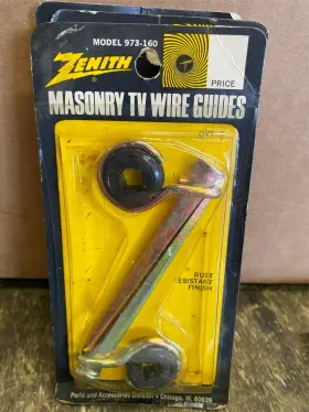 973-160 Zenith Vtg Antenna Wire Guide Install Mount 7.5 Inch Ham Radio Tv Mast Dish Masonary