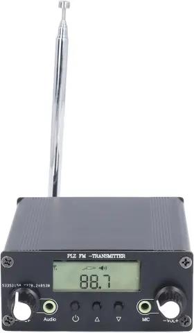 Zjchao Zjchao08v3yredh2 Stereo Fm Transmitter Long Range Broadcast Station With Mic Sound Jack For