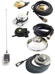 No-ground Plane Mobile Radio Antenna Uhf 450-490 Hole Trunk Magnet Mount PL259. Fixed Price $51.00.