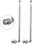 Bnc Male Connector Telescopic Antenna 7 Sections Vhf Uhf Pcs, Silver. Fixed Price $11.94.