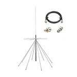 Scanner Antenna/discone Antenna/gmrs With 10METER Cable PL-259 Sma, 2.... Fixed Price $180.02.