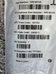 Oem Motorola HAF4013 7/800MHZ Nmo Antenna Kit For APX6500 APX4500 APX1500 Xpr. Fixed Price $59.95.