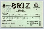 Radio Qsl 8R1Z Guyana South America 1995 Kenwood IC745 Ant HF6V. Fixed Price $16.99.