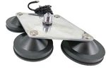Procomm Quad Cb Radio Antenna Magnet Mount, 4-4" Design, 1/4" Thick. Fixed Price $139.90.