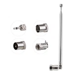 Pobady Fm Telescopic Radio Antenna Kit 75 Ohm Type Male Silver. Fixed Price $10.36.