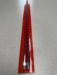 Dual Set Of 3' Red Fiberglass Cb Antenna W/black Caps 500W Whips For Cobra. Fixed Price $18.00.
