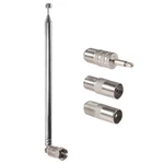 Aediko Fm Telescopic Antenna 75 Ohm F-type Male Plug With Silver. Fixed Price $10.24.