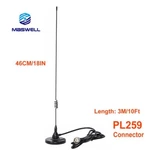 Maswell Vhf Uhf Dual Band 2M/70CM Antenna 144/430MHZ Magnet Base 3M Cable PL259. Fixed Price $27.99.