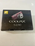 Nikon Coolpix S230-DIGITAL Camera-sd Card & Accessories In Box. Fixed Price $115.00.