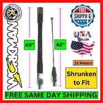 Workman WHF15 Meter Mobile Antenna 21MHZ Ham Radio 3/8X24 Mount Black Cb. Fixed Price $41.95.