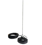 Vhf Uhf Tunable Mobile Radio Antenna With 3" Magnet Mount Coax Tram 1100SMA. Fixed Price $28.00.