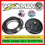Workman PM-5 5" Heavy Duty Magnet Cb Antenna Mount With PL259 & Coax Cable Kit. Fixed Price $29.95.