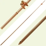 Skywalker - 4FT Rod With Attached Wire Clamp Copper Grounding Gold. Fixed Price $31.70.