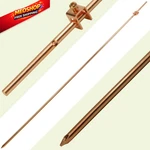 Skywalker - 4FT Rod With Attached Wire Clamp Copper Grounding Gold. Fixed Price $33.72.