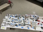 Parts For Ham Radio Set Ups, Tubing Clamps, Groundings, Connectors, Coax Tools. Fixed Price $1800.00.