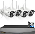 Dual Antennas For Wi-fi Enhanced Ai Human Detected 2K 3.0MP Wireless Security Ca. Fixed Price $323.99.
