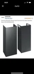 Samsung Bespoke Range Hood Extension Kit, Black Stainless Steel, NK-AE7000WG/AA. Fixed Price $350.00.