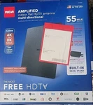 Rca ANTB55E Amplified Indoor Flat Hdtv Antenna Multi Directional Mile Range. Fixed Price $18.00.