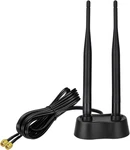 Eightwood 9DBI Dual Band Wifi 2.4GHZ 5GHZ Rp-sma Antennae Black. Fixed Price $19.78.