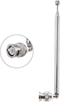 Bnc Male Connector Telescopic Antenna 7 Sections Vhf Uhf 1 Pcs, Silver. Fixed Price $9.11.