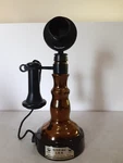 Vintage Jim Beam Whiskey Decanter Gold 1897 Phone Desk Set Empty Bottle. Fixed Price $28.99.