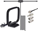 Bingfu 75 Ohm Fm Radio Dipole Antenna Am Loop For Home Stereo Receiver. Fixed Price $19.90.