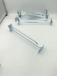 50 Pieces Of Metal Scan Hooks 8" Galvanized Steel For Slatwalls. Fixed Price $49.99.