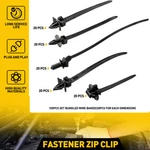 Fixed Push Mount Wires Tie Car Cable Fastening Bundled Band Zip. Fixed Price $16.14.